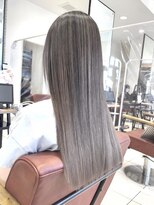 クアトログランシュ ひたちなか店(QUATRO×GranCieux)&nbsp;エアタッチバレイヤージュ×グレージュ