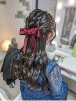 ミザリー(MISERY)&nbsp;ハーフアップ、リボン、ウェーブ