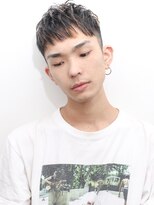 ルックグッドストア(LOOK GOOD STORE) アッシュブラックマッシュパーマウルフ波巻きカルマパーマ410