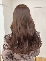 ネウィサリュー 立川(newi saLyu)&nbsp;大人レイヤー韓国くびれヘア波巻きウェーブレッドブラウン立川