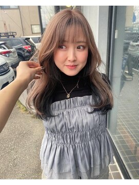 ナンバー 秋田店(N°) インナーカラーbeige×black