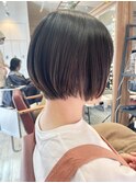 ショートボブで伸ばしやすく扱いやすく◎