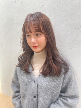 ロンドプランタン 恵比寿(Lond Printemps) ゆるウエーブヘア オレンジベージュカラー