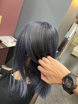 アイズ 渋沢(AIZU)&nbsp;色落ちグレーになるブルーバレイヤージュ