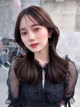 フィヴェント(Fivent) メルティカラー似合わせカットフェミニンロング韓国レイヤー