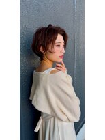 アンダーバーホワイト 天神店(_WHITE) ショート透明感カラー/シースルーバング/顔まわり／レイヤー