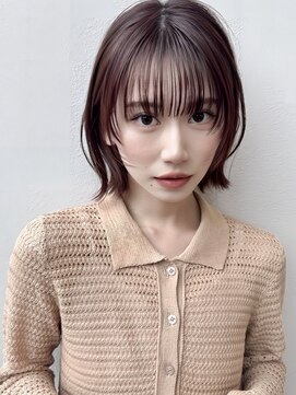ミンクス 原宿店(MINX) 【MINX】顔周り似合わせカット＋デザインカラーベージュ_表参道