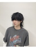 ハイライト/マッシュパーマ/ウルフ/アッシュブラック/八王子駅