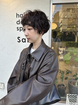 ニュアンスパーマ/刈り上げショート/パーマ/氏川洸希