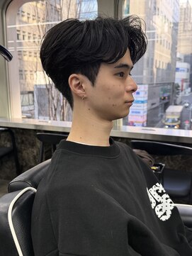 ニコ トウキョウ ロジック(nico TOKYO Logic) メンズセンターパートニュアンスパーマフェザーパーマ