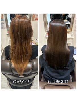 コルテ 倉敷西阿知店(CoRte.) 【before/after】美髪ストレート/パサつき改善/ショコラブラウン