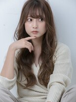 リソラ 池袋(LiSora)&nbsp;ミルクティーブロンド/デジタルパーマ/ダークブルー[池袋]