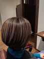 インダー(Indah) アンブレラカラーブリーチ×ファッションカラーでデザイン