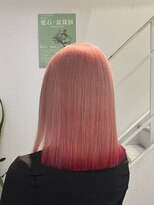 タイドヘアー 茨木2号店(TIDE HAIR)&nbsp;ピンクデザインカラー