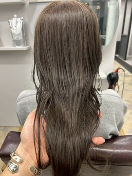 ジュベ(juve.) 大分ミディアムロング顔まわりレイヤーカット髪質改善カラー