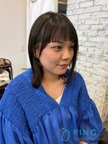 リング(ring)&nbsp;オン眉×顔まわりが可愛い鎖骨ボブ