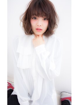 アンジュ ヘアー(Ange hair) アンジュヘアー金山　ドレープボブ×シースルーバング