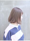 透明感カラーボブ