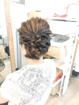ロカット サロン(Roquat Salon)&nbsp;ミディアムサイドアップアレンジ【へアレンジ　立川/立川南口】