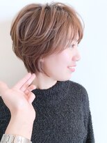 ラ ブレス なんばスカイオ(LaBless)&nbsp;小顔ひし形ハンサムショートボブ[大人可愛い 20代 30代 40代]