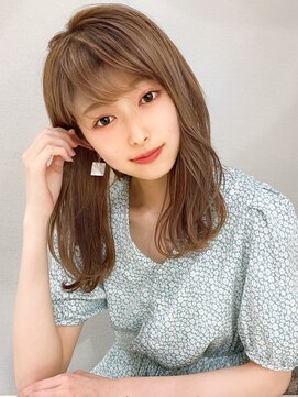 シルクレイ 吉祥寺店(Silk-lei) ミルクティベージュの小顔ウェーブヘア20代30代/Silk-lei吉祥寺