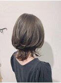 (星川スグル)ボヌール綾瀬美容室 ウルフ×アッシュグレー