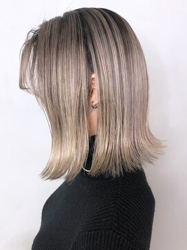 アイティーバイアルバム 松戸店(IT by ALBUM) シャドールーツ_カーキグレージュマッシュショート_ba322201