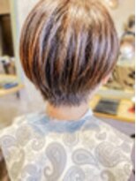 クシュ 所沢東口店(kusyu...)&nbsp;髪質改善デジタルパーマミニウルフくすみブルーテラコッタ(所沢)