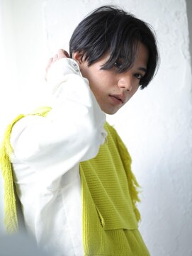 韓国マッシュ センターパート男子 黒髪ストレート L メンズ ピノ Men S Pinot のヘアカタログ ホットペッパービューティー