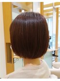 丸みが可愛い　ミニボブショート