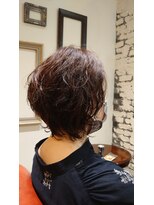 タントラ(tantra)&nbsp;ルーズフィットボブ ニュアンスパーマ×艶ブラウン