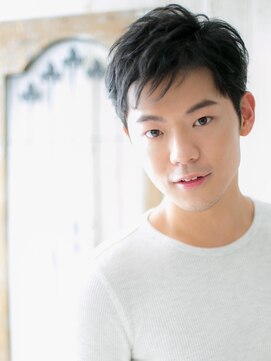 トニーアンドガイ メン 与野駅前店(TONI&GUY MEN) アッシュブラック/セミウェットツーブロックショートe与野