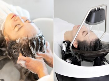 アルノー 博多口店(Arno)の写真/話題の《頭浸浴》導入Salon◇首元からしっかり温め、頭皮のコリやお悩みを改善します。リラックス効果も♪