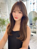 ルームバイシー 新宿(Loom. by Sea)&nbsp;オリーブグレー×小顔[ココアベージュ/黒髪/くらげヘアー]