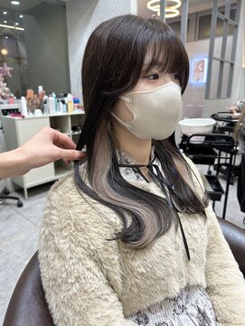 ロンド レア 天神大名店(Lond Le’a) 天神大名ダブルカラーケアブリーチハイトーンレイヤーカット韓国