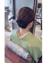 ロアナ 六本木(LOANA ROPPONGI)&nbsp;シンプルアップのお着物のスタイル