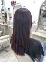 アルターシェリー(aL-ter che'rie)&nbsp;レッドブラウン/カール/セミディ/シアカラー/姫カット