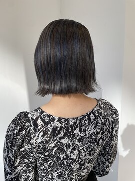 ハイブ 金沢(Hive) ボブスタイル　アッシュ×グレー