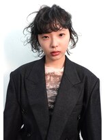 黒髪ゆるふわアレンジロングヘア