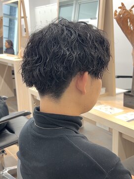 サロンドジョー(salon de joe) メンズカットマッシュショートスパーキーショートセンターパート