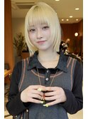 大人ボブ大人ショートボブ切りっぱなしボブ前髪あり前下がりボブ