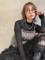 シェール(cher) ミディアムボブ/ブラウンベージュ