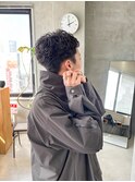 ベリーショート、ショートパーマ、刈り上げショート、黒髪