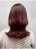 ミディアムくびれヘア韓国ヘア顔周りレイヤー美髪_ba552701