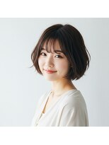 ワンマイル 草加店(one mile)&nbsp;30代40代50代絶壁解消ひし形小顔前下がりショートボブ【草加】