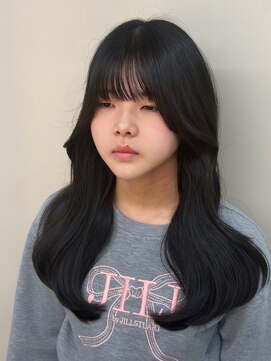 アース 上本町店(HAIR&MAKE EARTH) ◎美髪ロングレイヤー髪質改善×ブリーチなし透明感カラー