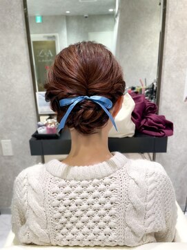 スタジオプレシャス シニヨンヘア