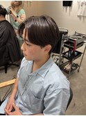 曲がる縮毛矯正/men's/センターパート/ダウンパーマ/新宿/藤沼