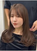 韓国レイヤーレイヤーカット艶ブラウンワンカール静岡レイヤー