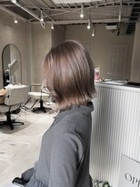 エラ(ere) 1ブリーチ 透明感カラー ミルクティーベージュ マロンカラー